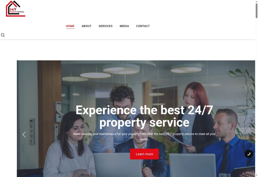 24/7 Property Services website project