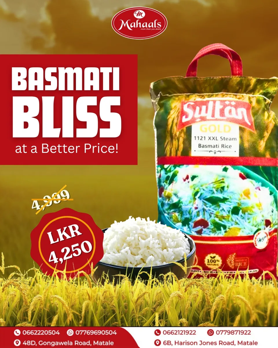 Mahaals — Basmati rice campaign artwork